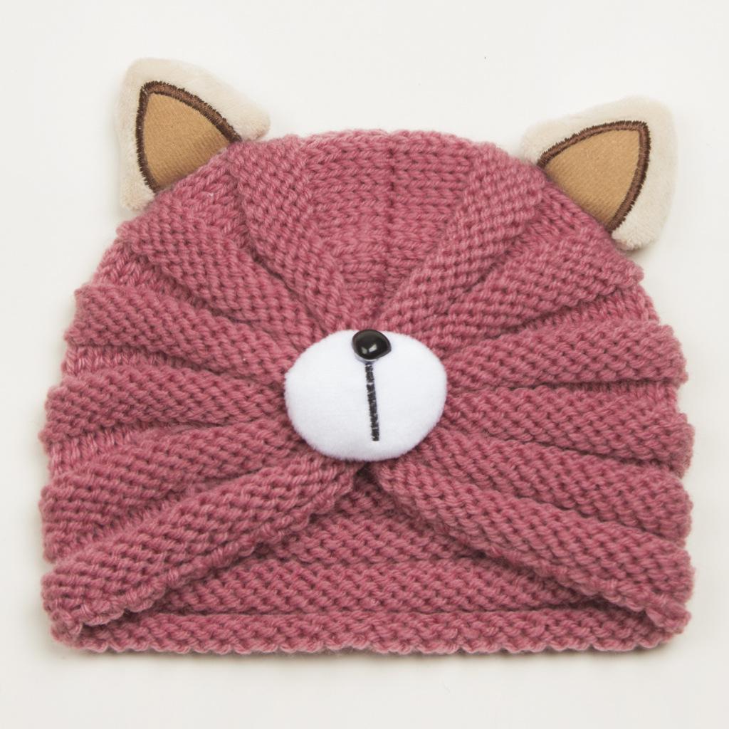 2023 Cute Bear Wool Hat for Kids - Warm & Comfortable for Autumn and Winter