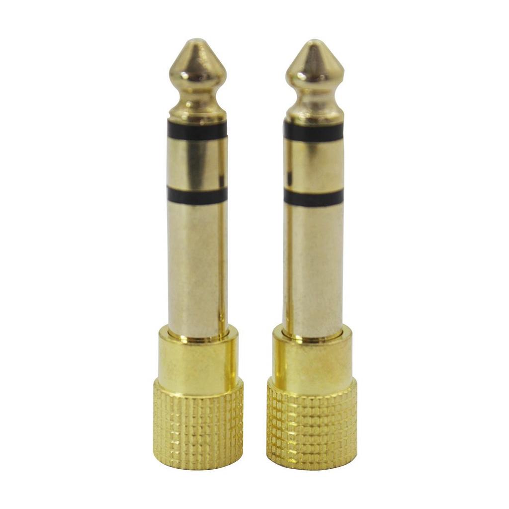 3.5mm to 6.5mm Headphone and Microphone Audio Cable Adapter