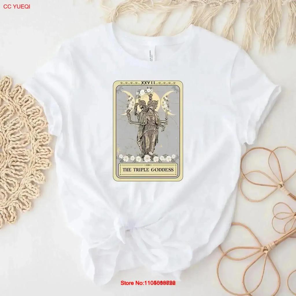 Hecate Goddess Tarot Card T Shirt Vintage Fashion Streetwear Stretched Soft Versatile Breathable Graphic Slightly