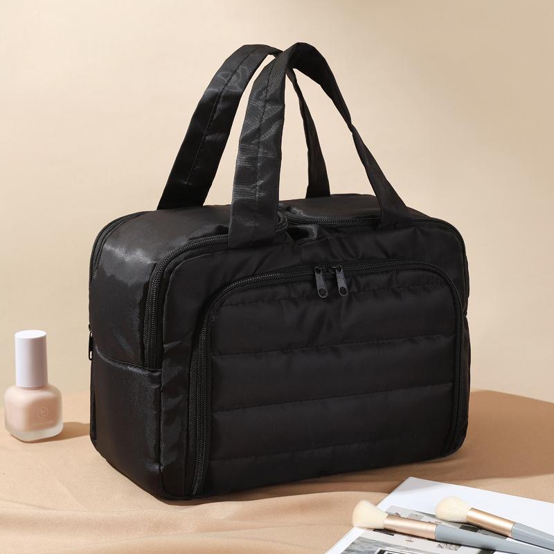 

Stylish and simple cosmetic bag women s portable lightweight and large-capacity partition storage bag travel toilet bag