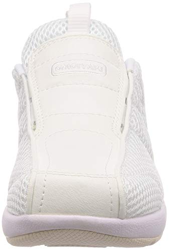 Moonstar Women's Omoiyari 506 Work Nurse Shoes, Sneaker-Style Nurse Shoes, White, Size 23.5 cm, 2E