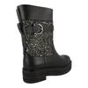 Salvatore Ferragamo Ean Glitter Ankle Boots Black