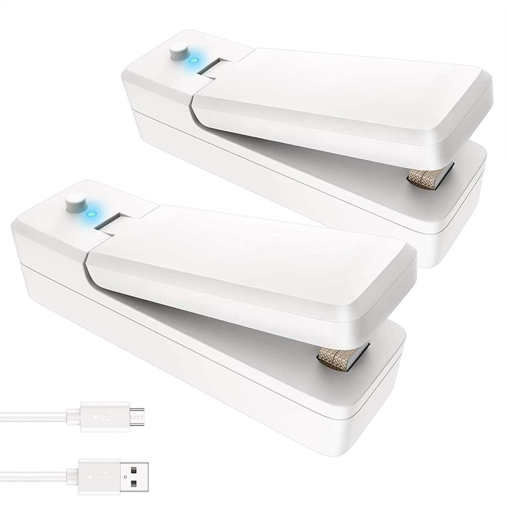 

New Mini Bag Sealer 2-in-1 Portable Heat Sealers Rechargeable Handheld Vacuum Heat Sealers &Cutter for Plastic Bag Storage Food