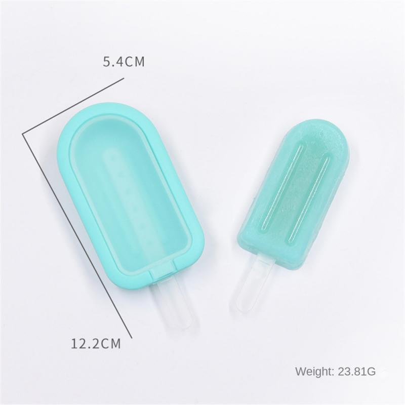 Formă din silicon pentru înghețată cu capac Tavă pentru popsicle de casă Mașină de fabricat gheață pentru deserturi, pentru prăjituri, pentru petreceri de vară, unelte de bucătărie