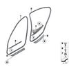 Front Door Body Sealing Strip Seal 1pc 51727278503 Accessories Black Replacement Rubber For BMW 5' F10 F18 LCI 520