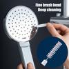 100Pcs Shower Head Cleaning Brush Non-Slip Handle Spiral Bristles Tiny Cleaning Brush Faucets Sinks Multifunctional Cleaning Tool