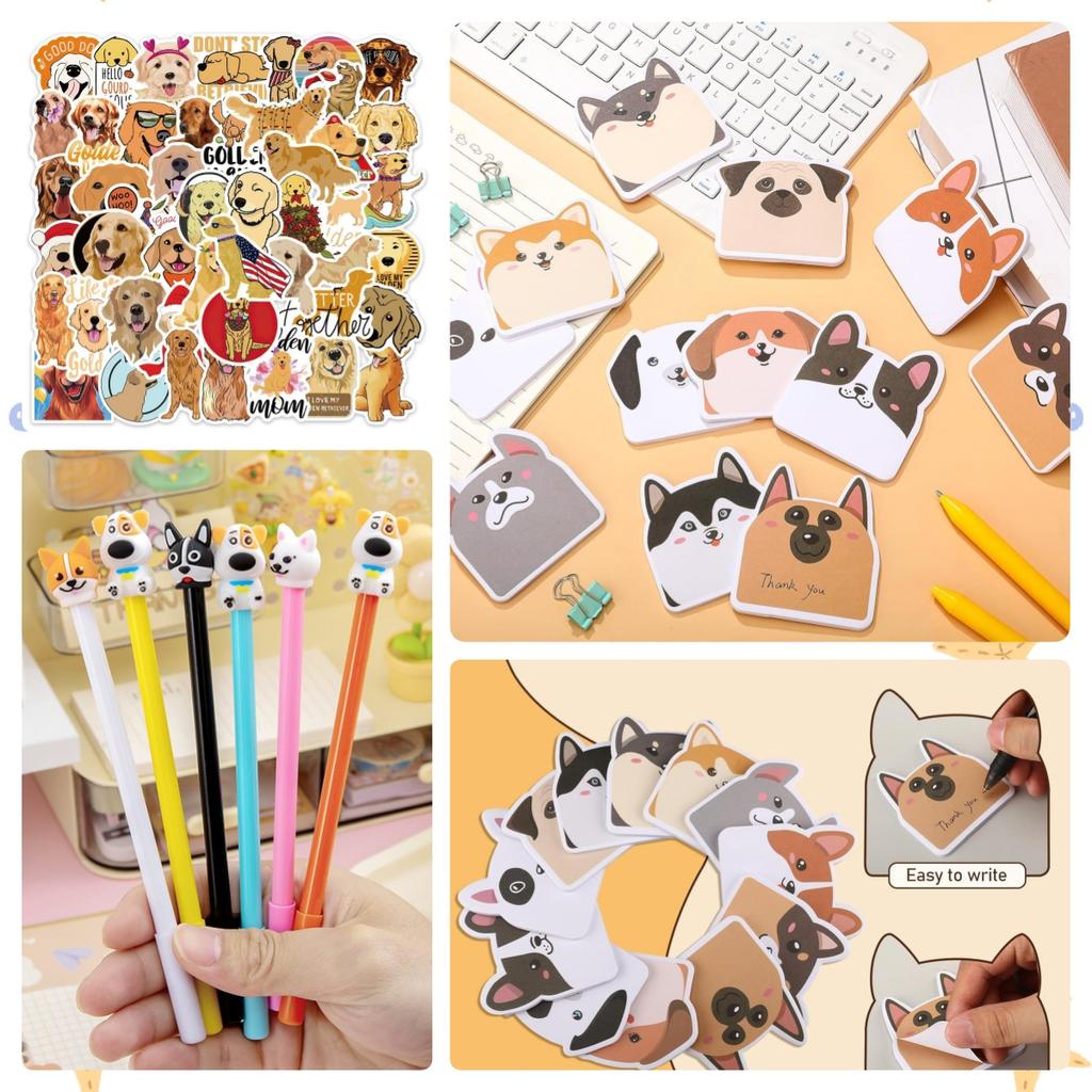 148 Pcs Dog Party Favors Dog Themed Birthday Party Decorations Adopt A Puppy Party Favor for Classroom School Reward Gift Prizes