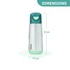 B.box (Beebox) Children's Water Bottle, Spout, Insulated Drink Bottle, 500ml, Keeps Drinks Cold and Hot, One-Push Opening, Dishwasher Safe [b.box Auth