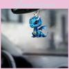 Unique Acrylic Car Hanging Ornament For Rearview Mirror Adorable Cartoon Design