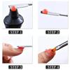 New Dual Ended Poly Nail Gel Brush Picker 2 IN 1 Design Nail Brush and Spatula Stainless Steel Gel for Nails Extension Gel Tool