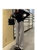 Chic Zebra Print Pleated Wide-Leg Pants - Women's Casual Spring/Summer Floor-Length Style