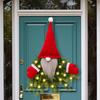 Christmas Wreath Gnome With LED Lights Gnome Christmas Wreath With Lights For Indoor Window Fireplace Shelf Bedroom Living Room