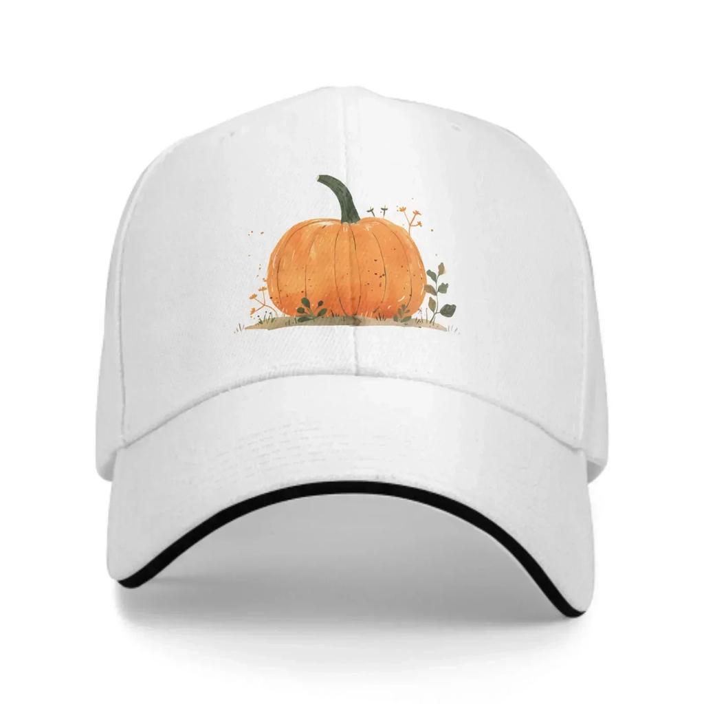 Pumpkin Baseball Caps Fashion Casquette for Unisex Women Adjustable Casual Trucker Hats for Sports Outdoor Activities