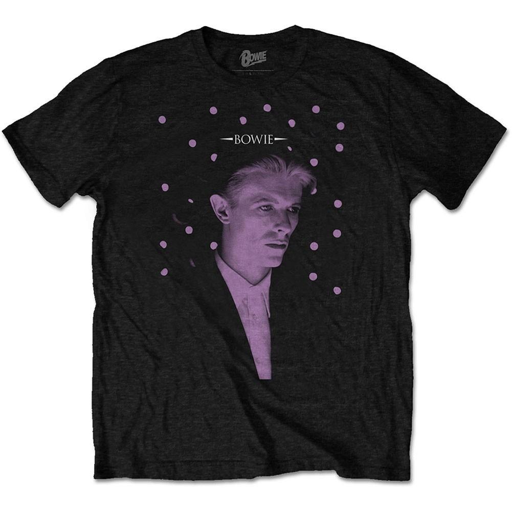 Men s David Bowie Dots Slim Fit T-shirt XX-Large Black S