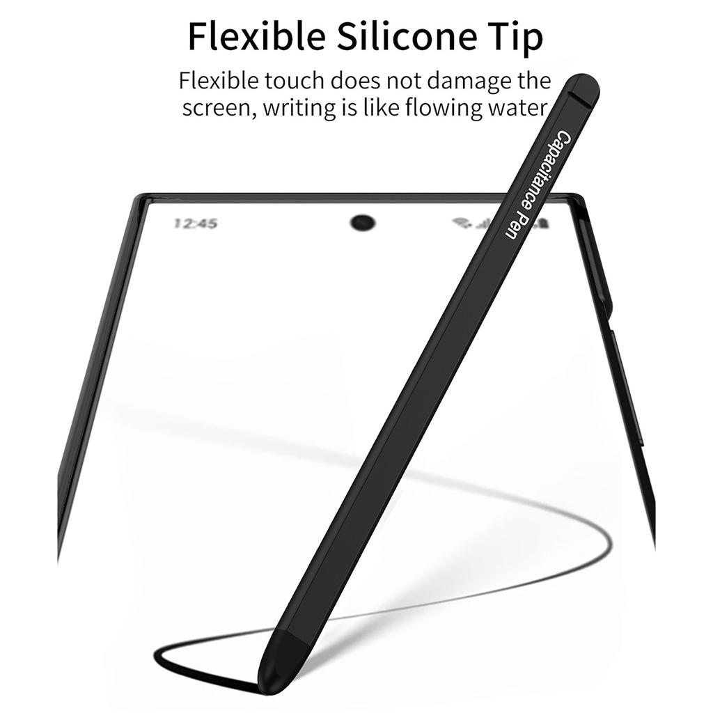 For Samsung Galaxy S25 Edge Case with Stylus Skin Touch PU+TPU+PC Phone Back Cover