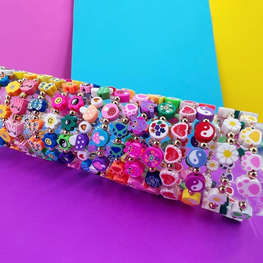 30/50/100 Animal Themed Polymer Clay Beads, Dog, Cat, Panda, Frog, Elephant, Monkey, Spacer Beads, DIY Necklace, Bracelet, Keychain, Jewelry Making