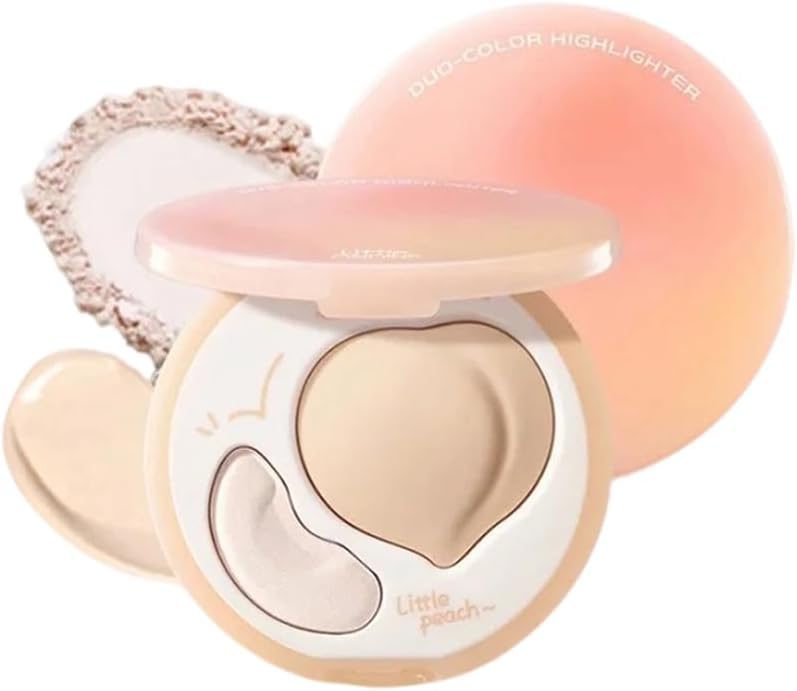 Little Ondine Cream Highlighter 2-Color Palette: A highlighter, contouring palette, and nose shadow for a sculpted, slimmer face. Features a matte and