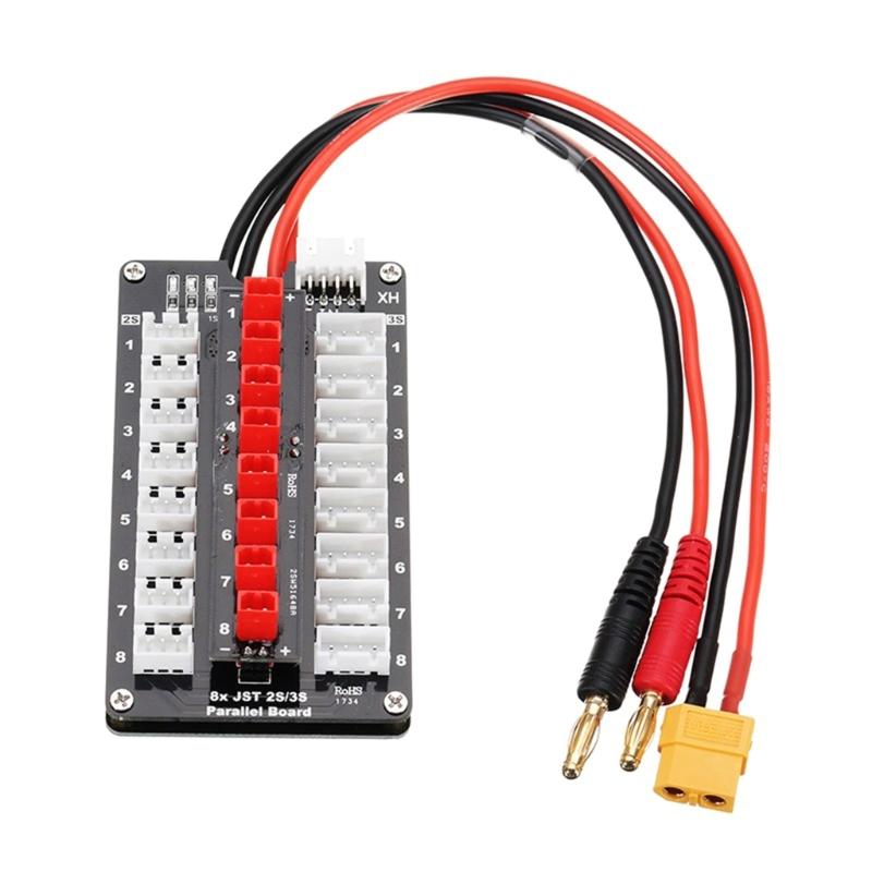 

Maximize Charging Potential XT60 Plug 1s 3s Lipo Battery Parallel Charging Board Charge up to 5 Batteries 1