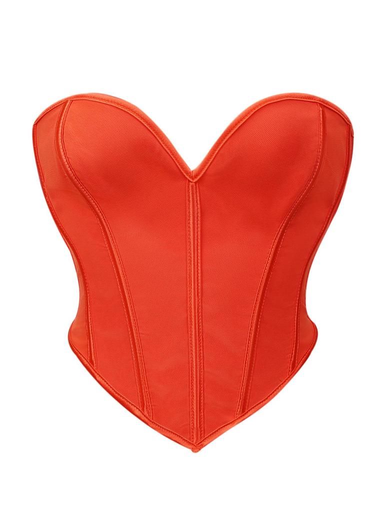 Schwarz Matt Trägerlos Sexy Hofstil Damen Top