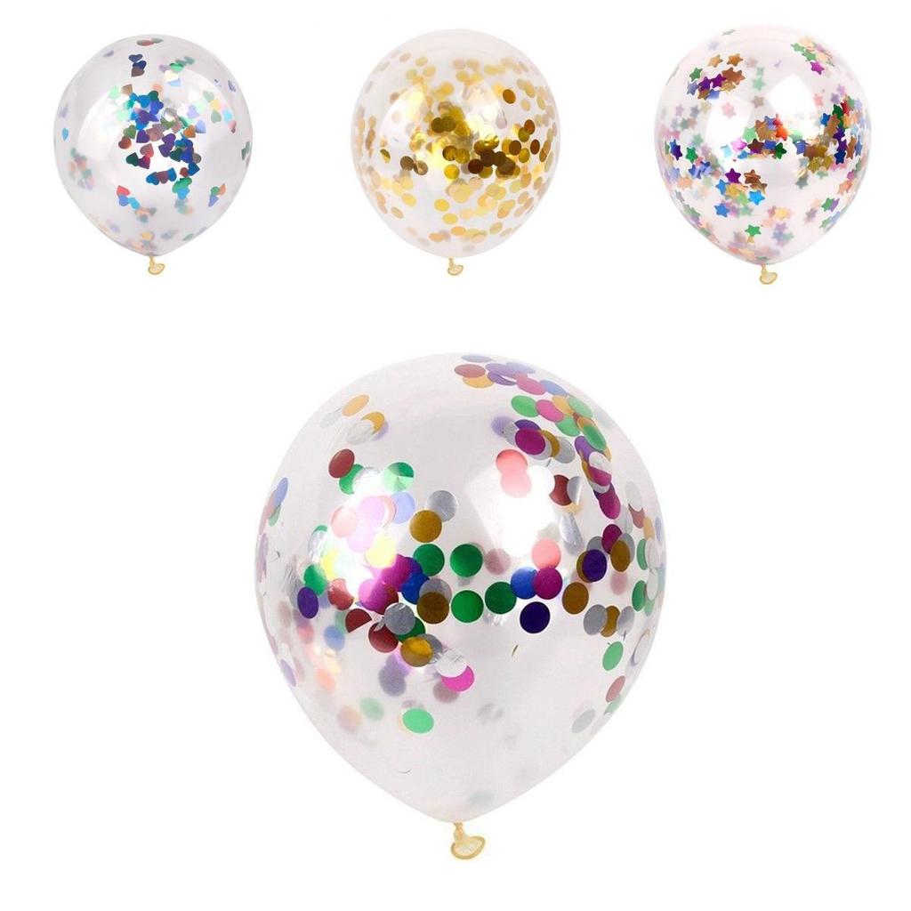 Vibrant 12" Confetti Balloon Latex Helium Perfect For Memorable Birthday Wedding Parties