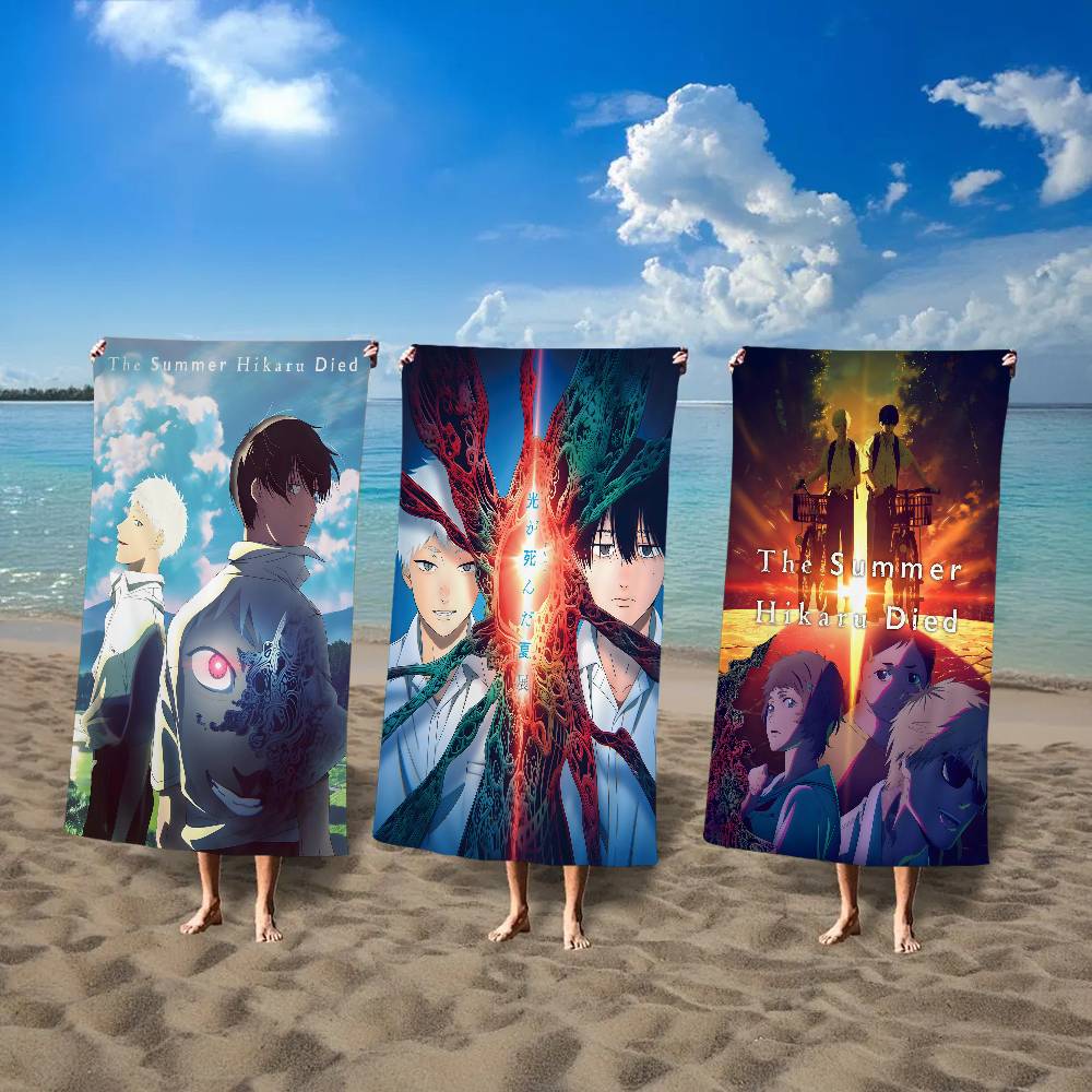 The Summer Hikaru Died Anime Anime Beach Swimming Towel Soft Absorbent Washcloth Children's Gifts for Kids Travel Camping Gym