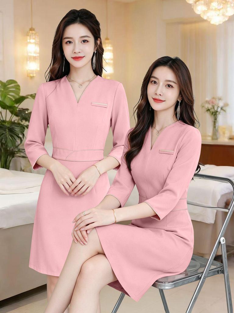 Luxury Salon & Spa Therapist Uniform for Beauty and Wellness
