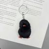 Mini Mink Fur Yellow Duck Keychain Plush Chick Couple Pendant Bag Phone Chain Charm