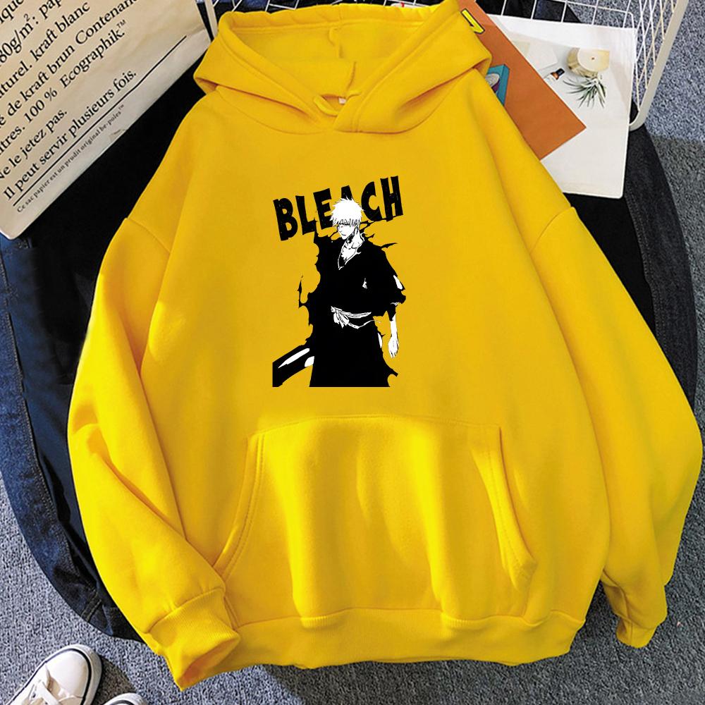 

Аниме Bleach Куросаки Ичиго Печать с капюшоном для мужчин и женщин Толстовки с длинным рукавом Толстовка Harajuku Streetwear Унисекс Пуловер 4XL