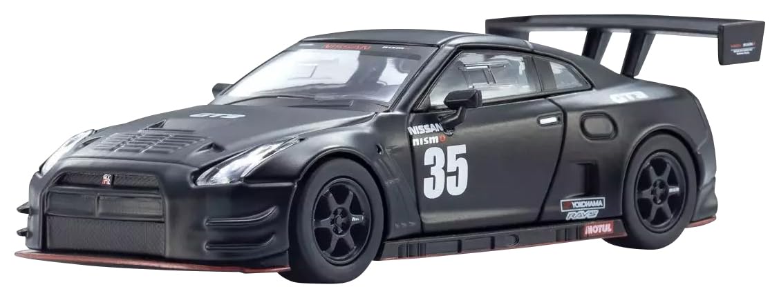

Kyosho Original Nismo R35 GT3 Test Car with Complete K07131LBK [MOTN] GT-R (Matte Black) LEDs, Model,
