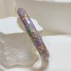Extra Width Enamel Bangle 1cm Colorful Enamel Bangle Five Leaves Enamel Bracelet  Souvenir Gift