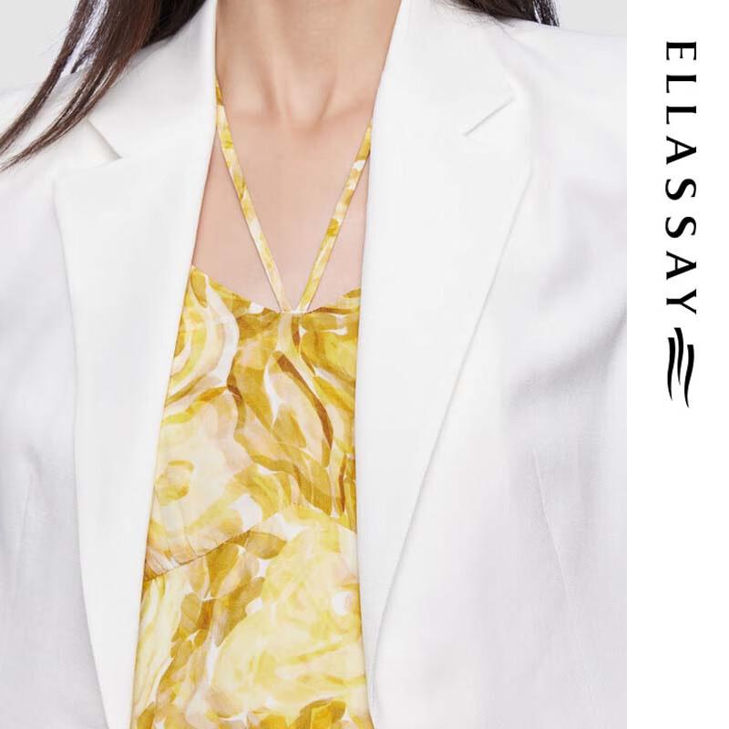 ELLASSAY Women's Pleated Slim-Fit Half-Sleeve Blazer