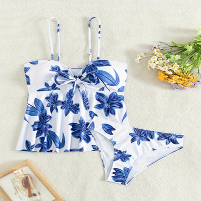 TS JYL-SW291 Printed One-Piece Swimsuit, Export Style Beach Swimwear For Ladies S
