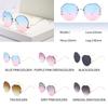 Frameless Trimmed Sunglasses Trend Ocean Piece Gradual Change Sunglasses Butterfly Flower Sunglasses