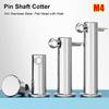 10Pcs/Set New M4 Pin Shaft Cotter Cylindrical Flat Head Positioning Pin 304 Stainless Steel T Shape Plug Pin Set