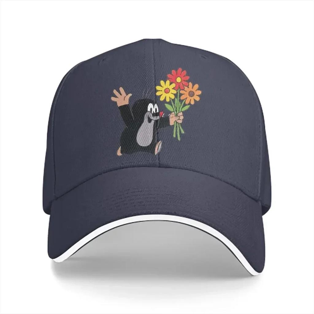 Sommerkappe Schirmmütze Niedliche Blumen Hip-Hop-Kappen Krtek Die Maulwurfs Mützen