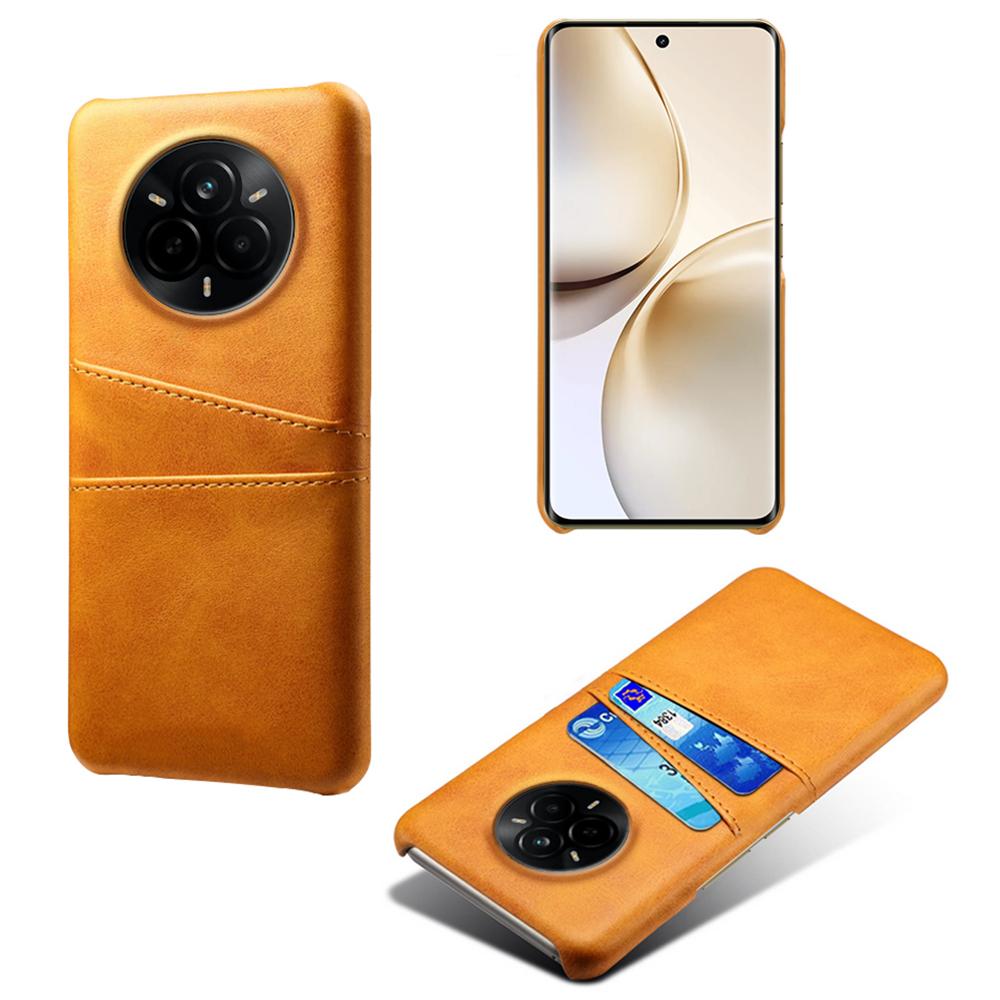 For Realme 14 Pro 5G Case Dual Card Slots PU Leather+Hard PC Phone Cover