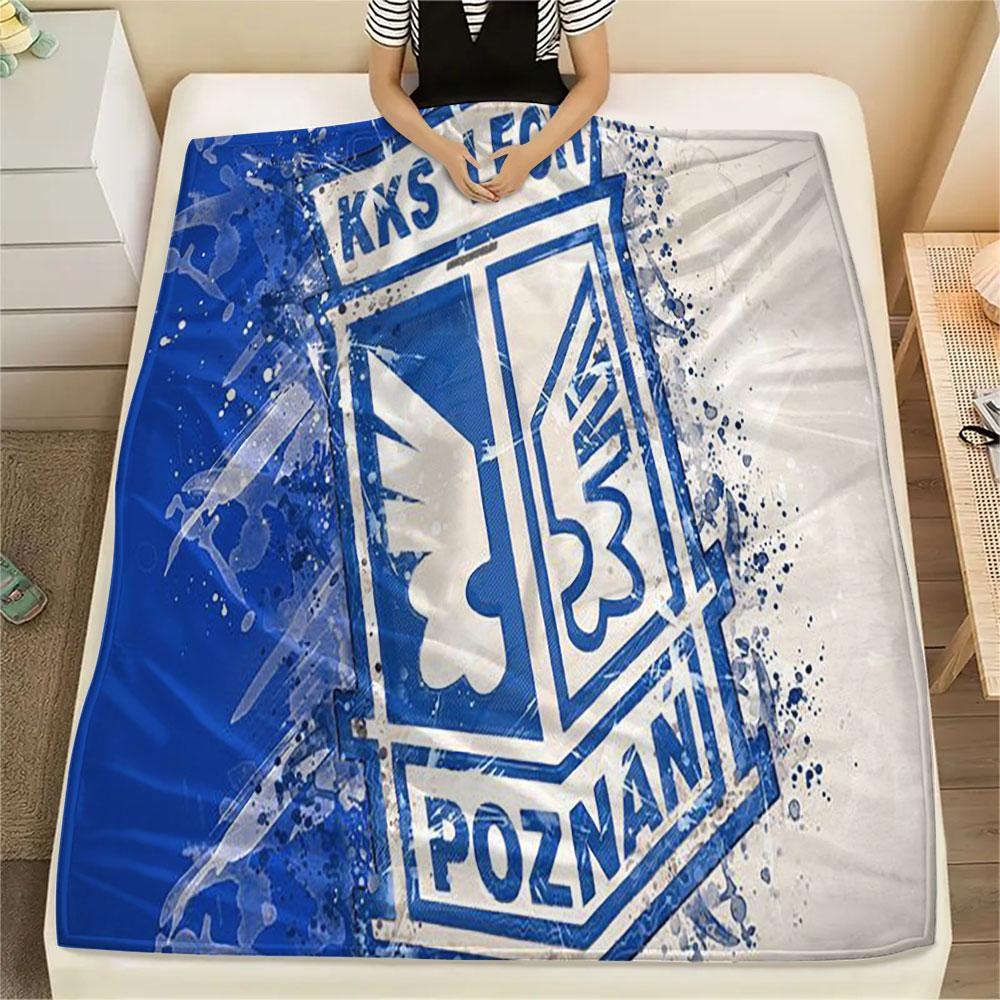 1PC Lech Poznan Patterned Flannel Blanket Suitable For All Seasons for Home Decor Warmth and Comfort Gifts Holiday Present