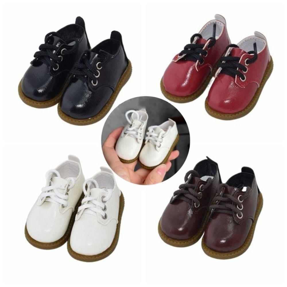 Czarne Brązowe Buty 1/4 BJD Casualowe Noszenie Buty dla Lalki Skórzane Buty dla Lalki Akcesoria dla Lalki