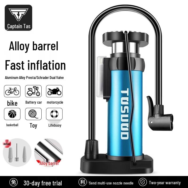 Universal High-Pressure Foot Pump for Bicycles, Cars, Motorcycles, and Sports Equipment