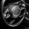 Car Carbon Fiber Steering Handle Frame Cover Interior Steering Wheel Button Panel Sticker For Hyundai Tuscon NX4   2024