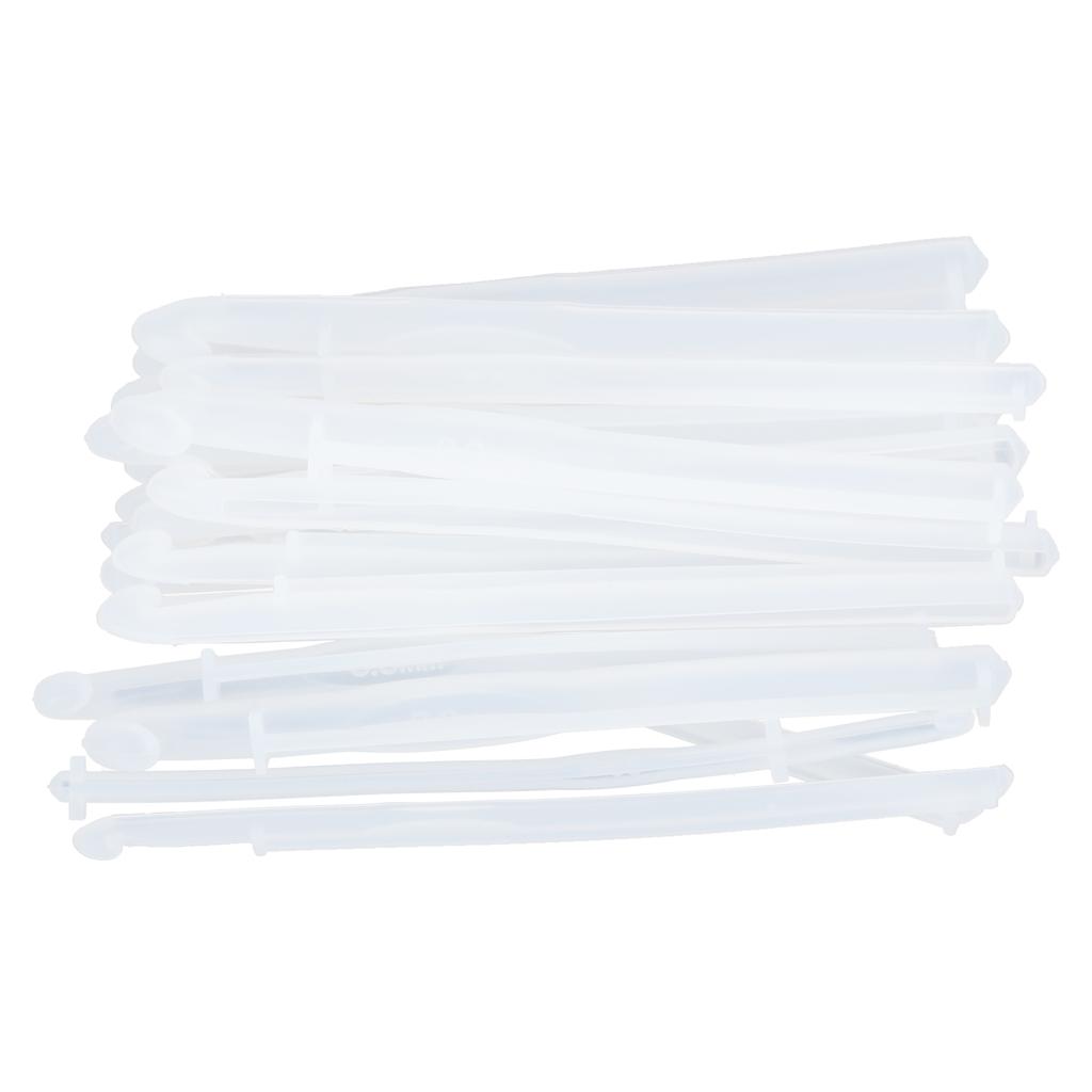 20Pcs Crystal Epoxy Mould DIY Knitting Sweaters Tools Making Silicone Craft Moulds