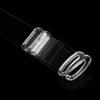 Woman Transparent Adjustable Invisible 1.5CM Steel Hook Bra Straps
