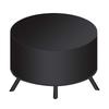 Waterproof Black 210D Oxford Cloth Outdoor Small Fire Pit Dust Cover