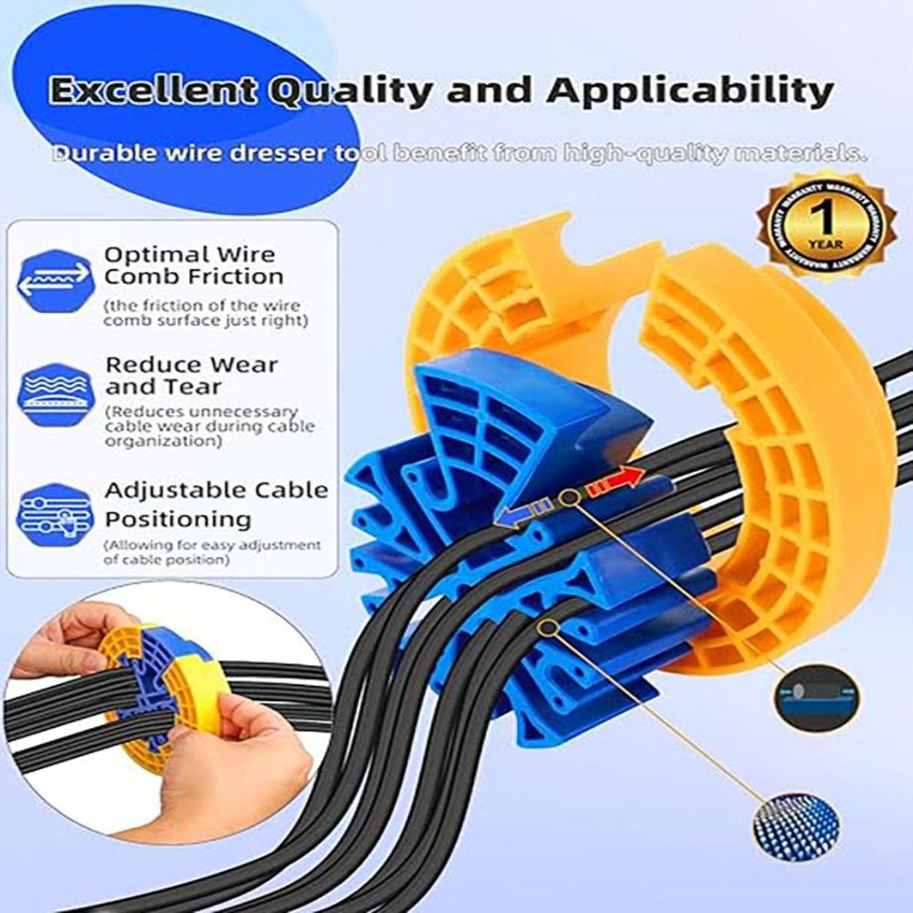 Durable Cable Dresser Bundler Ethernet Cable Organizer Tool Network Cable Management Tools Cables