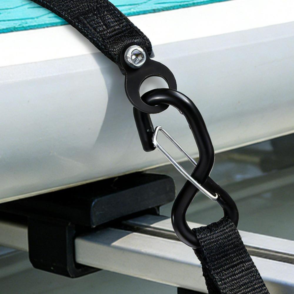 Surringsankre Surringsring Sort Rustfrit Stål O-ring til Trailer Lastbil Lad Fastgørelseselement Rustbeskyttet Bugsering Hardware Tilbehør