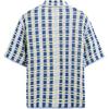 Zara Loose Fit Lapel Casual Short Sleeve Shirt Men Shirts Blue 7200330-400