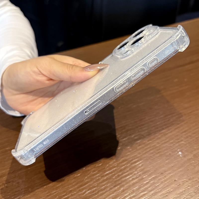 Fashion Glitter TPU Case for iPhone 16 15 Pro Max 14 Plus 13 12 11 Cover Soft TPU Silicone Phone Back Cases