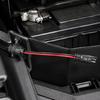Covered Battery Connection Leads with Panel Mount 2 Pin Ends and Copper Conductors for Vehicle or Motorcycle Wiring Systems, 4 Pack