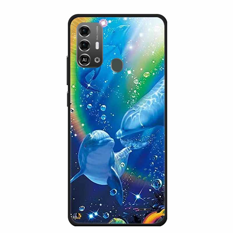 For ZTE Blade A53 Pro / A53Plus Case Lovely Soft TPU Painted Cat Silicone Cover for ZTE Blade A53 Plus Funda Coque A53Pro Shell