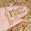 Vintage Metal Plant Leaves DIY Charms For Jewelry Making Supplies Bulk 10/20/30/50pcs Random Mix Charm Pendant Handmade Bracelet